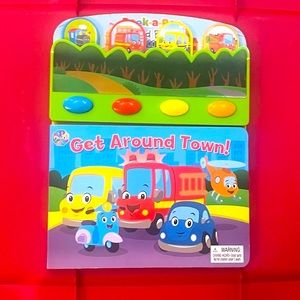 Get around Town peek a boo sound book must have ❤️🖤 3 +up